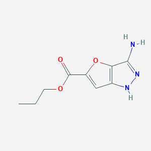 Propyl 3-amino-1H-furo[3,2-c]pyrazole-5-carboxylate