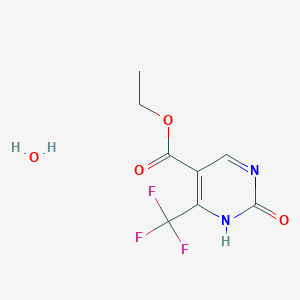 molecular formula C8H9F3N2O4 B1506493 2-Hydroxy-4-trifluoromethyl-pyrimidine-5-carboxylic acid ethyl ester; hydrate CAS No. 1208081-14-4