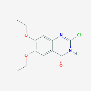 molecular formula C12H13ClN2O3 B15065027 2-Chloro-6,7-diethoxyquinazolin-4(1H)-one 