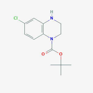 molecular formula C13H17ClN2O2 B15065039 tert-Butyl 6-chloro-3,4-dihydroquinoxaline-1(2H)-carboxylate 
