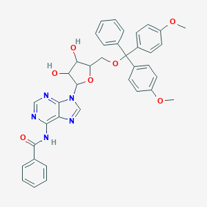molecular formula C38H35N5O7 B150652 5'-DMT-Bz-rA CAS No. 81246-82-4