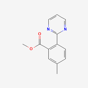 molecular formula C13H12N2O2 B1506529 Methyl 5-methyl-2-(pyrimidin-2-yl)benzoate CAS No. 1088994-20-0