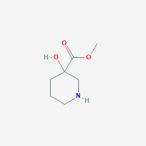 molecular formula C7H13NO3 B1506539 Methyl 3-hydroxypiperidine-3-carboxylate CAS No. 1008779-94-9