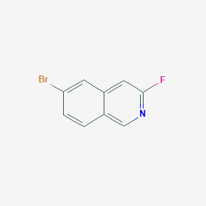 molecular formula C9H5BrFN B1506541 6-Bromo-3-fluoroisoquinoline CAS No. 891785-30-1