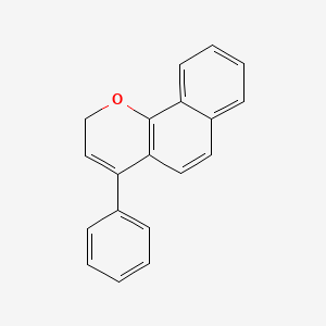 molecular formula C19H14O B15065557 4-Phenyl-2h-benzo[h]chromene CAS No. 33871-88-4