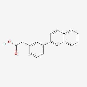 molecular formula C18H14O2 B15065704 2-(3-(Naphthalen-2-yl)phenyl)acetic acid 