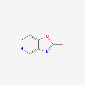 molecular formula C7H5IN2O B15065907 7-Iodo-2-methyloxazolo[4,5-c]pyridine 
