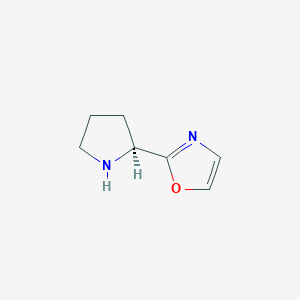 molecular formula C7H10N2O B1506608 (S)-2-(Pyrrolidin-2-yl)oxazole 