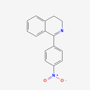molecular formula C15H12N2O2 B15066088 1-(4-Nitrophenyl)-3,4-dihydroisoquinoline CAS No. 62333-69-1
