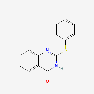 molecular formula C14H10N2OS B15066252 2-(Phenylsulfanyl)quinazolin-4(1h)-one CAS No. 6965-91-9