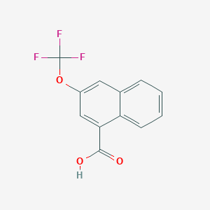 molecular formula C12H7F3O3 B15066299 3-(Trifluoromethoxy)-1-naphthoic acid 