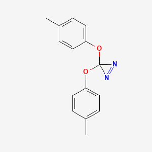 molecular formula C15H14N2O2 B15066324 3,3-Bis(4-methylphenoxy)-3H-diazirene CAS No. 651306-53-5