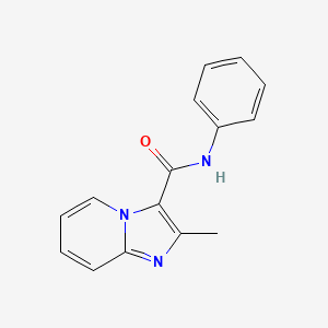 molecular formula C15H13N3O B15066372 2-methyl-N-phenylimidazo[1,2-a]pyridine-3-carboxamide CAS No. 62772-71-8
