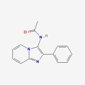 molecular formula C15H13N3O B15066799 N-(2-phenylimidazo[1,2-a]pyridin-3-yl)acetamide 
