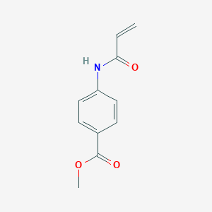 molecular formula C11H11NO3 B150668 4-[(1-氧代-2-丙烯基)氨基]苯甲酸甲酯（9CI） CAS No. 131089-15-1