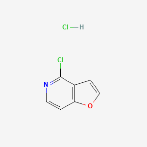molecular formula C7H5Cl2NO B1506680 4-Chlorofuro[3,2-c]pyridine hydrochloride CAS No. 1187830-64-3