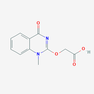 molecular formula C11H10N2O4 B15066853 [(1-Methyl-4-oxo-1,4-dihydroquinazolin-2-yl)oxy]acetic acid CAS No. 88267-83-8