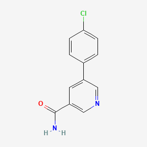 molecular formula C12H9ClN2O B15066972 5-(4-Chlorophenyl)nicotinamide CAS No. 1356110-72-9