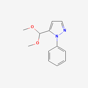 molecular formula C12H14N2O2 B1506719 5-(dimethoxymethyl)-1-phenyl-1H-pyrazole CAS No. 1055246-96-2