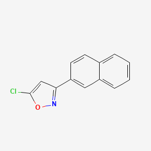 molecular formula C13H8ClNO B15067472 Isoxazole, 5-chloro-3-(2-naphthalenyl)- CAS No. 192432-81-8
