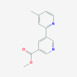 molecular formula C13H12N2O2 B15067493 Methyl 4-methyl-[2,3'-bipyridine]-5'-carboxylate CAS No. 1346686-66-5