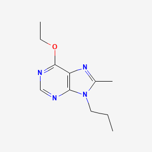molecular formula C11H16N4O B15067547 6-Ethoxy-8-methyl-9-propyl-9H-purine 