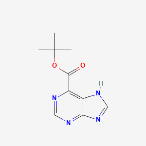 molecular formula C10H12N4O2 B15067715 Tert-butyl 9H-purine-6-carboxylate 