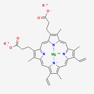 molecular formula C34H30K2MgN4O4 B1506774 MG(II) Protoporphyrin IX dipotassium salt 