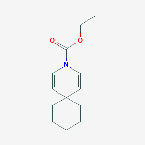 molecular formula C13H19NO2 B15067788 Ethyl 3-azaspiro[5.5]undeca-1,4-diene-3-carboxylate CAS No. 66606-50-6