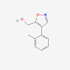 molecular formula C11H11NO2 B1506790 (4-(o-Tolyl)isoxazol-5-yl)methanol CAS No. 1383132-94-2