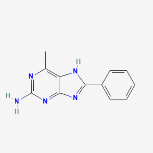 molecular formula C12H11N5 B15067968 6-Methyl-8-phenyl-3H-purin-2-amine 