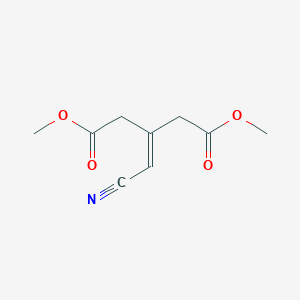 molecular formula C9H11NO4 B015068 Dimethyl 3-(cyanomethylidene)pentanedioate CAS No. 1709-25-7