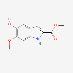 molecular formula C11H11NO4 B15068159 Methyl 5-hydroxy-6-methoxy-1H-indole-2-carboxylate CAS No. 4305-32-2