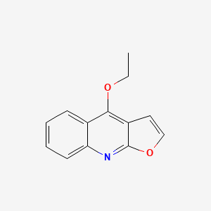 molecular formula C13H11NO2 B15068336 4-Ethoxyfuro[2,3-b]quinoline 