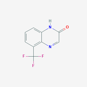 molecular formula C9H5F3N2O B15068384 5-(Trifluoromethyl)quinoxalin-2-ol 