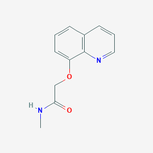 molecular formula C12H12N2O2 B15068392 N-Methyl-2-[(quinolin-8-yl)oxy]acetamide CAS No. 88349-75-1
