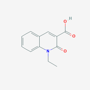 molecular formula C12H11NO3 B15068663 1-ethyl-2-oxo-quinoline-3-carboxylic Acid CAS No. 67984-95-6