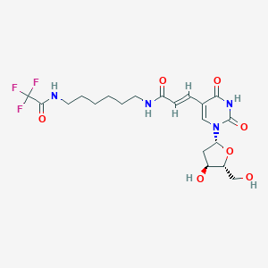 molecular formula C20H27F3N4O7 B150687 TFA-aha-dU CAS No. 252337-58-9