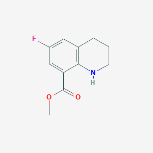 molecular formula C11H12FNO2 B15068800 Methyl 6-fluoro-1,2,3,4-tetrahydroquinoline-8-carboxylate 