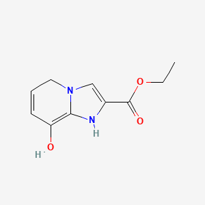 molecular formula C10H12N2O3 B15068941 Ethyl 8-hydroxy-1,5-dihydroimidazo[1,2-A]pyridine-2-carboxylate CAS No. 1185291-62-6