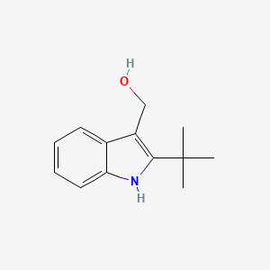 molecular formula C13H17NO B15068951 (2-(tert-Butyl)-1H-indol-3-yl)methanol 
