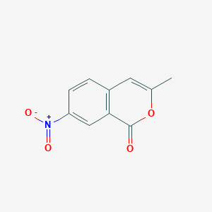 molecular formula C10H7NO4 B15068989 3-Methyl-7-nitro-1H-2-benzopyran-1-one CAS No. 62252-18-0