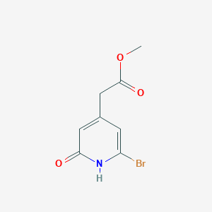 molecular formula C8H8BrNO3 B015069 Methyl 6-Bromo-1,2-dihydro-2-oxo-4-pyridineacetate CAS No. 141807-52-5