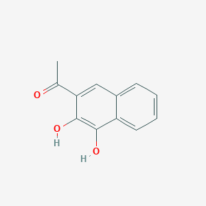 molecular formula C12H10O3 B15069116 1-(3,4-Dihydroxynaphthalen-2-yl)ethanone 