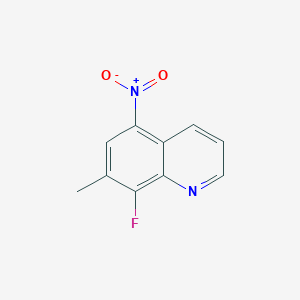 molecular formula C10H7FN2O2 B15069118 8-Fluoro-7-methyl-5-nitroquinoline 