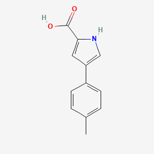 molecular formula C12H11NO2 B15069385 4-(p-tolyl)-1H-Pyrrole-2-carboxylic acid 