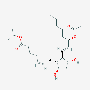 molecular formula C26H44O6 B150694 15-Propionat-prostaglandin F2alpha-isopropyl ester CAS No. 134152-12-8