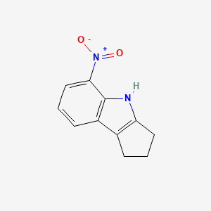 molecular formula C11H10N2O2 B15069471 5-Nitro-1,2,3,4-tetrahydrocyclopenta[b]indole 