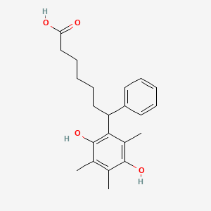 7-(2,5-Dihydroxy-3,4,6-trimethylphenyl)-7-phenylheptanoic acid