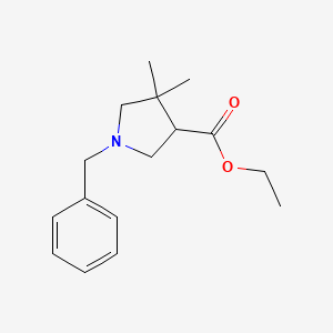 molecular formula C16H23NO2 B1506955 Ethyl 1-benzyl-4,4-dimethylpyrrolidine-3-carboxylate 